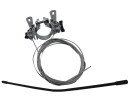 Frame circuit Sound clamp for 6 / 7 / 8 compartment circuit for retroro racing bikes with external cable and two internal cables - Ø 28.6 mm Clamp