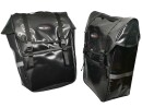 Schwarzes Fahrrad Paktaschen Set rechts + links Wasserfest 2x Seitentaschen für Gepäckträger