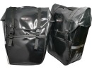 Schwarzes Fahrrad Paktaschen Set rechts + links Wasserfest 2x Seitentaschen für Gepäckträger