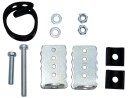 Stabiles Steck-Schutzblech fürs Fahrrad Vorderrad und Hinterrad Nevada 26 - 27,5 Zoll aus Kunststoff mit Halterung Schwarz