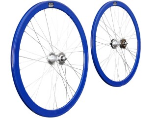 Wheel Pair 700c Singlespeed Flip-Flop Rim Set Aluminium 43 mm Plate Rims Front Wheel + Rear Wheel