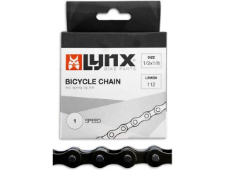 Single-Speed BMX Bike Chain 1/2 x 1/8 112 Links with Spring Clip Link