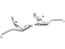 Alhonga Singlespeed Brake Levers Aluminium White Compact Design