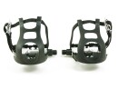 Single Speed Bike Pedals with Loop Anodized Aluminum Black