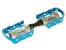 Anodized Aluminum Bicycle Pedals Blue