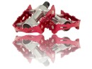 Anodized Aluminum Bicycle Pedals Red