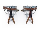 Bicycle Pedals with Retro toe clips with leather and leather belt