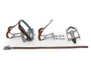 Bicycle Pedals with Retro toe clips with leather and leather belt