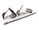 Bicycle Pedals with Retro toe clips with leather and leather belt