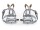 Bicycle Pedals with Retro toe clips with leather and leather belt