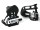Racebike Wellgo Bicycle Pedals with Plastic Toe Clips with Belt