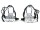 White Road Bike Aluminum Pedals with Retro Toe Clips and Double Strap