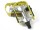 Yellow Aluminum Bicycle Pedals with Reflectors
