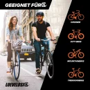 Aluminium Fahrradpedale mit Reflektoren, 9/16" Gewinde Schwarz