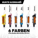 Aluminium Fahrradpedale mit Reflektoren, 9/16" Gewinde Schwarz