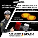 Aluminium Fahrradpedale mit Reflektoren, 9/16" Gewinde Schwarz