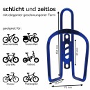 Bike Water Bottle Holder Aluminum Cage Bicycle Bottle Mount Lightweight for Cycling Blue