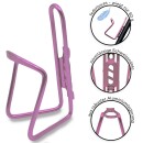 Aluminium Trinkflaschenhalter Pink für Rennrad & Fahrrad