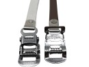 Wellgo Leather Bicycle Pedal Pair of Belts Straps Brown