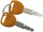 Silikon Kabelschloss Flexibles Fahrradschloss mit Schlüssel Schloss mit Gummimantel Orange
