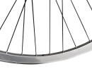 Laufrad Paar 700c Singlespeed Flip-Flop Felgenpaar Aluminium 43 mm Tellerfelgen Vorderrad + Hinterrad Grau