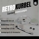 Vintage Singlespeed Pedal Crank Steel 1-Speed Crankset Silver 44 Teeth