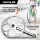 Vintage Singlespeed Tretkurbel 44 Zähne, Stahl, Silber, robust und retro