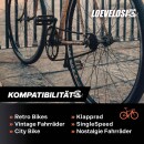 Vintage Eingang Tretkurbel Crank Stahl 1-fach Kurbelgarnitur Silber 46 Zähne