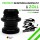 Bicycle Headset Black 1 Inch Threaded Bearing Set for Retro, Vintage Road Bike and Mountainbikes