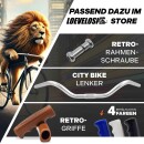 Schwarzer Steuersatz 1 1/8 Zoll für Rennrad & Retro Fahrräder - Stahl