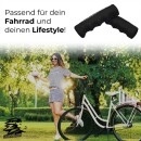 Schwarze Retro Fahrrad Griffe Vintage Hollandrad Ollanda Griff Paar