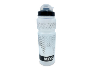 WAG Fahrrad Trinkflasche Kunststoff 750 ml fürs Fahrrad - matt Transparent