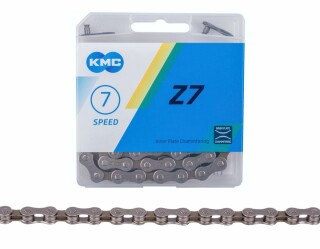 KMC Z7 - Fahrradkette für 7 Gang Schaltung 1/2" x 3/32" Grau