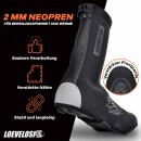 LOEVELOSI Neopren Überschuhe Fahrrad Schwarz