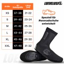 LOEVELOSI Neopren Überschuhe Fahrrad Schwarz