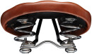 Vintage Singlespeed Bicycle saddle coil spring rivets Brown
