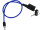 Leichtes Kompaktes Spiralschloss Universal Klein Blau mit Schlüssel