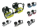 Durable Anodized Singlespeed Bike Pedals with Straps