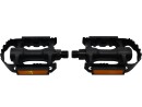 Black bicycle pedals