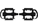 Black bicycle pedals
