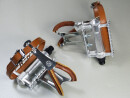 Vintage Style Universal Bike Pedals with Secure Toe Clips