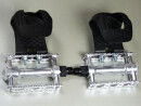 Vintage Style Universal Bike Pedals with Secure Toe Clips