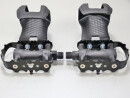 Single Speed Bike Pedals with Loop Anodized Aluminum complete Black