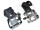 Singlespeed Bicycle Pedals Aluminum Massive Black with Loops