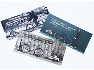 Permanent-Fahrrad Postkarte
