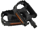 Black Kids Bike Pedals with Reflectors Small