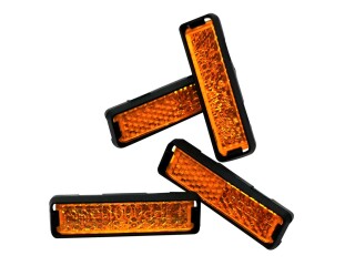 4x Set of Reflectors for Pedals Orange
