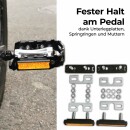Pedalreflektor 4er Set Verstärkt mit StVZO Reflektoren mit Muttern & Schrauben