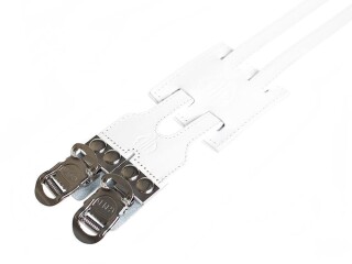 Double Toe Straps Bicycle Pedal Belt Pair White