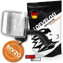 White Bike Front Reflector: Boosted Night Visibility with...